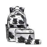 3 Pcs School Bags Kid Girls Waterproof  Aesthetic Luxury Backpack