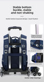 Kid Girl Butterfly Roller Wheeled Backpack Large Capacity Space Schoolbags