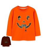 1-7T Kid Baby Toddler Halloween Long Sleeve Pumpkin  Cotton T-Shirt Tops