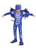 Kids Deluxe Frost Dragon Cosplay Fantasy Costume For Back To School, Halloween And Role-play Performances 3-12years