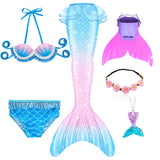Kid Girl Ariel Little Mermaid Swimsuits for Beach Swimming Costumes