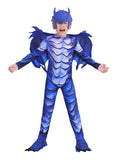 Kids Deluxe Frost Dragon Cosplay Fantasy Costume For Back To School, Halloween And Role-play Performances 3-12years