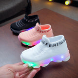 Kids Casual Sneaker LED Light Shoes Children Cozy Tennis Shoes
