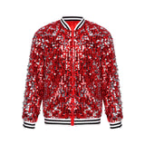 6-16Y Kids Girls Hip Hop Jazz Street Dance Performance Outerwear Sequin Jacket Coat