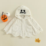 0-4Y Toddler Baby Boys Girls Cloak Jacket Halloween Pumpkin/Ghost Costume