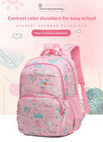 Kids Backpack Large Capacity Lightweight Durable School Bags for Grade 1-6 Students