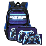 Creative Game Console School Backpack 3Pcs/set Nylon Waterproof Schoolbags