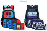 Creative Game Console School Backpack 3Pcs/set Nylon Waterproof Schoolbags