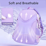 Kid Teenager Girl Backpack Pink Purple  Cute Waterproof Kawaii Schoolbag