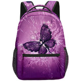 Student Trendy Popular 3D Print Oxford Funny Butterfly Bookbag Notebook Backpacks