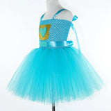 6M-12T Kid Baby Girls Super Kitties Tutu Halloween Cartoon Carnival Party Perform Princess Dress