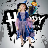 1-12Y Kid Baby Girl Halloween Party Witch Carnival Witch Costume