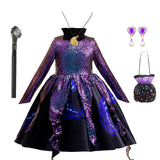 3-10Y Halloween Witch Costume Ariel Mermaid Usura Cosplay Dress