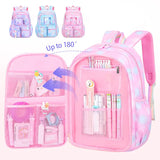 Girl School Backpacks Cute Candy Color Large Capacity Schoolbags