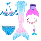Kid Girl Ariel Mermaid Swimsuit Bikini Summer Bathing Suit Multiple Pcs