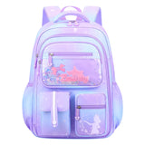 Kid Cute Cartoon Backpack Gradient Large Capacity Waterproof School Bags