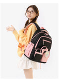 4Pcs/Set School Backpack Teenager Girls Students Bookbag