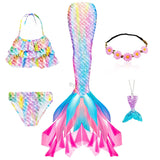 Kid Girl Ariel Mermaid Swimsuit Bikini Summer Bathing Suit Multiple Pcs