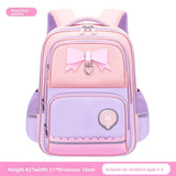 Teenagers Kid Girl Cute Bow Schoolbag Nylon Fabric Waterproof Backpack