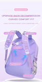 3pcs/set Kid Cute Plaid Bowknot School Backpack Bookbag