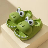 Dinosaur Children's Slippers Summer Boys and Girls Thick Bottom Non-slip Indoor Home Cartoon Parent-child Sandals Slippers
