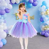 12M-12T Kid Baby Girls Mermaid Glowing Tutu Halloween Ariel Party Dresses