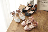 Kid Girl Spring Beauty Pointed Toe Leather Party Shoes