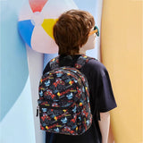 Kid Teenager School Backpack Fashion Print Shoulders Bag
