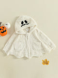 0-4Y Toddler Baby Boys Girls Cloak Jacket Halloween Pumpkin/Ghost Costume