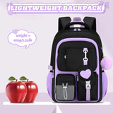 3Pcs/Set Back To School Backpack Student Large Capacity Schoolbag