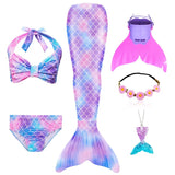 Kid Girl Ariel Little Mermaid Swimsuits for Beach Swimming Costumes