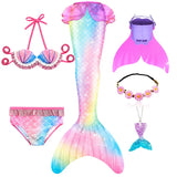 Kid Girl Ariel Little Mermaid Swimsuits for Beach Swimming Costumes