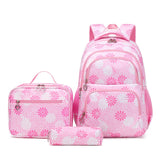 3Piece/Set School Backpacks Daisy Printed Large Capacity Student Backpack