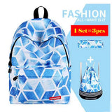 Teenage Girls Kawaii Cute Backpack Pencil Case Bags 3 Pcs/set