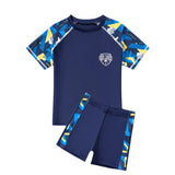 Kid Boy Short Sleeve Swimming Suit 2 Pcs Swimsuit Swimwear
