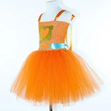 6M-12T Kid Baby Girls Super Kitties Tutu Halloween Cartoon Carnival Party Perform Princess Dress