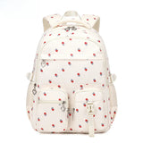 Kid Student Nylon Sweet Strawberry Print School Bag Backpacks