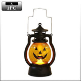 Halloween Pumpkin Ghost Face Lamp Portable Skull Decoration Light