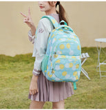 3Piece/Set School Backpacks Daisy Printed Large Capacity Student Backpack