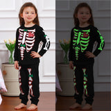 1-10Y Kid Boy Girl Halloween Pajamas Cartoon Cute Pumpkin Skeleton Carnival Nightwear