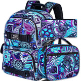 3PCS Kid College Boy Backpack 16 Inch School Bookbag Anti Theft Daypack