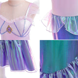 Kid Girl Mermaid Ariel Cosplay Halloween Princess Party Carnival Fancy Dress