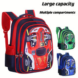 Kid Boy Personalized 3D Car Backpack Fun Cartoon School Bag