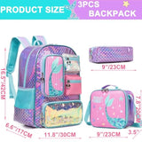 Students Kid Girl Backpack School Cute Backpack 3 Pcs/set
