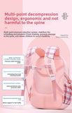 Kid Girl Cute Plaid Bow Backpack Large Capacity School Bag