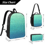 Student Boys Girls Mermaid Fish Scale Backpack School Bag