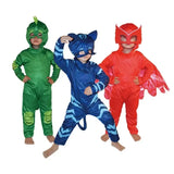 Animals Gekko Jumpsuit Super Hero Cat Owl Cosplay Costume Suits Mask Anime Halloween Fancy For Boy Girl Kids Accessories Gifts