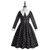 4-14Y Kids Birthday Party Halloween Gothic Witch Carnival Dresses