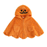 0-4Y Toddler Baby Boys Girls Cloak Jacket Halloween Pumpkin/Ghost Costume
