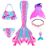 Kid Girl Ariel Little Mermaid Swimsuits for Beach Swimming Costumes
